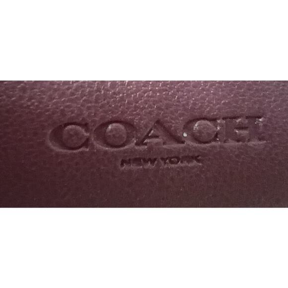 COACH Small Tri-Fold Wallet in Signature Coated Canvas w/ Floral Print - EUC - Picture 7 of 7